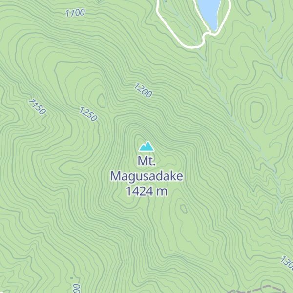 Map of Mt. Magusadake