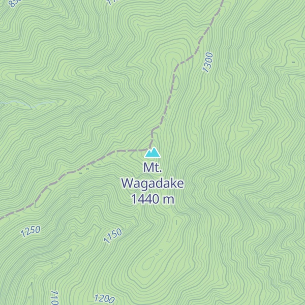 Map of Mt. Wagadake