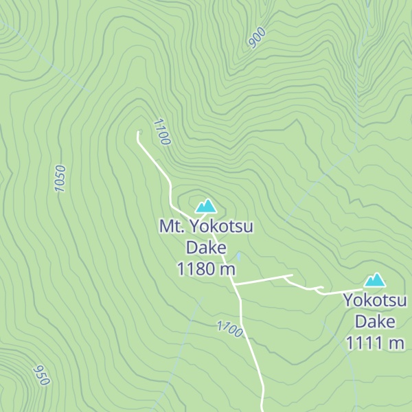 Map of Mt. Yokotsu Dake