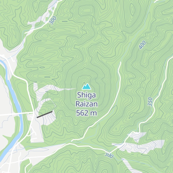 Map of Shiga Raizan