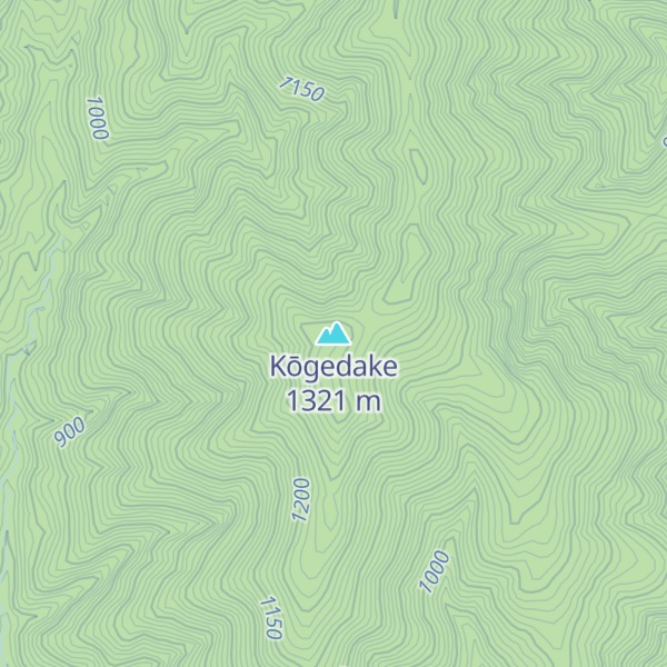 Map of Kōgedake