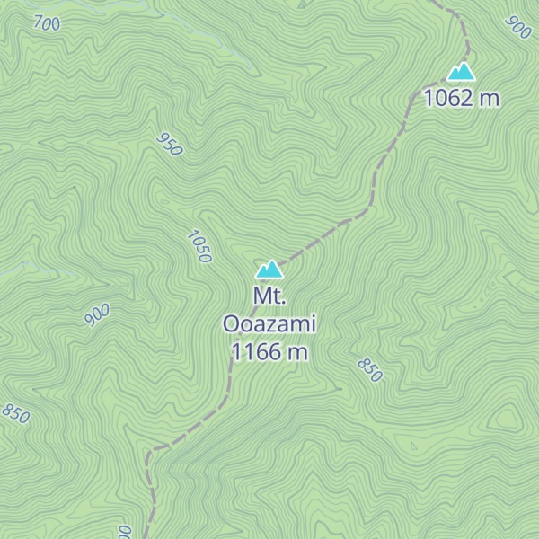 Map of Mt. Ooazami