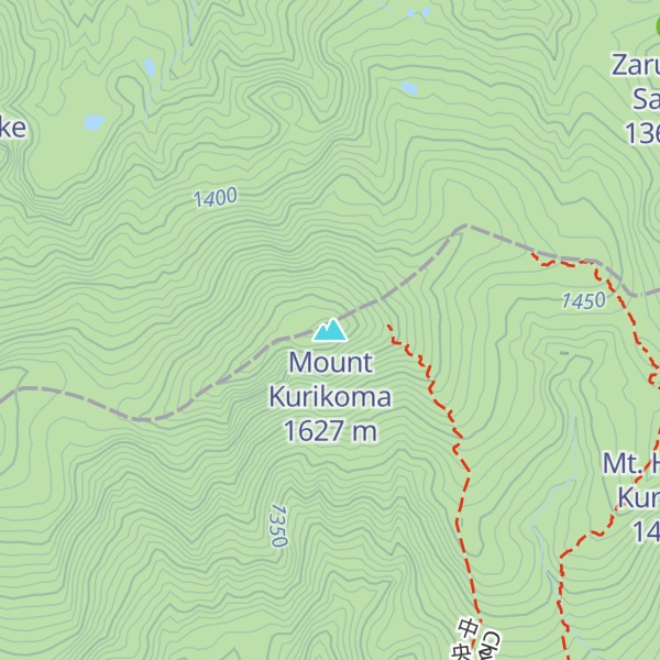 Map of Mount Kurikoma