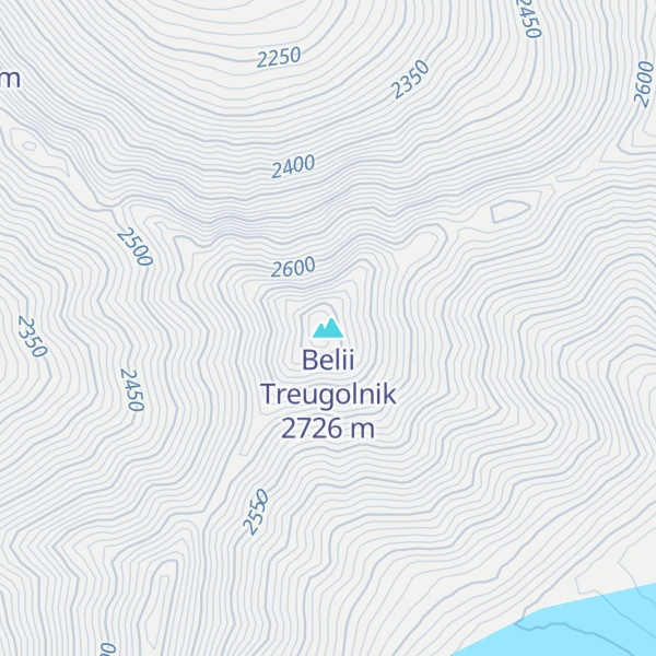 Map of Belii Treugolnik