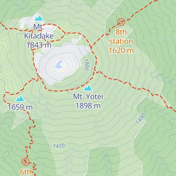 Map of Mt. Yotei
