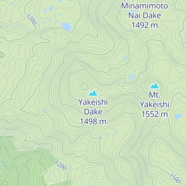 Map of Yakeishi Dake