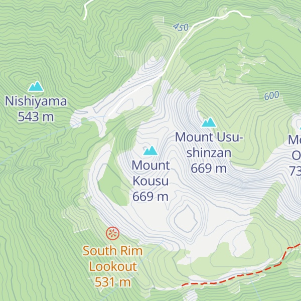 Map of Mount Kousu