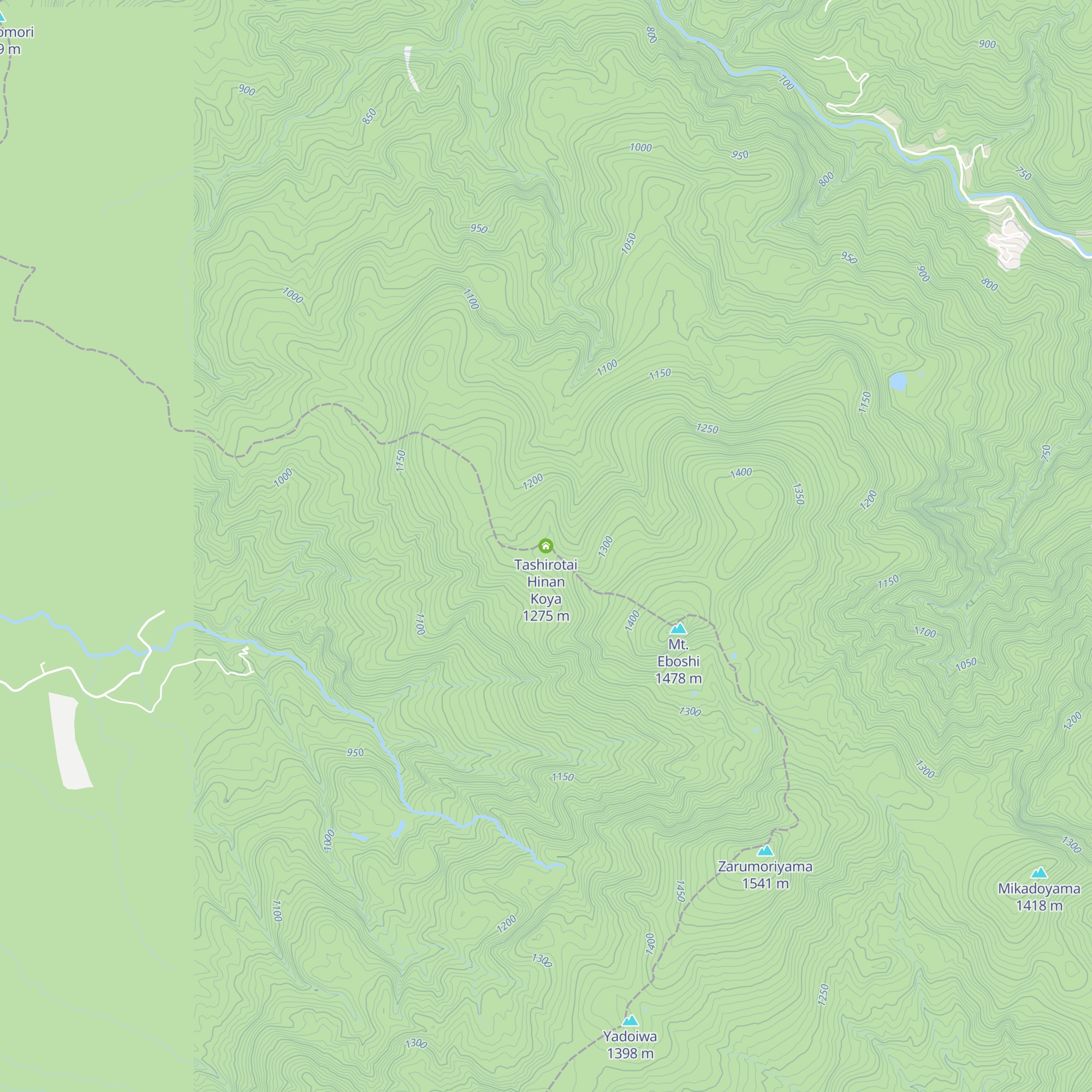 Tashirotai Hinan Koya map