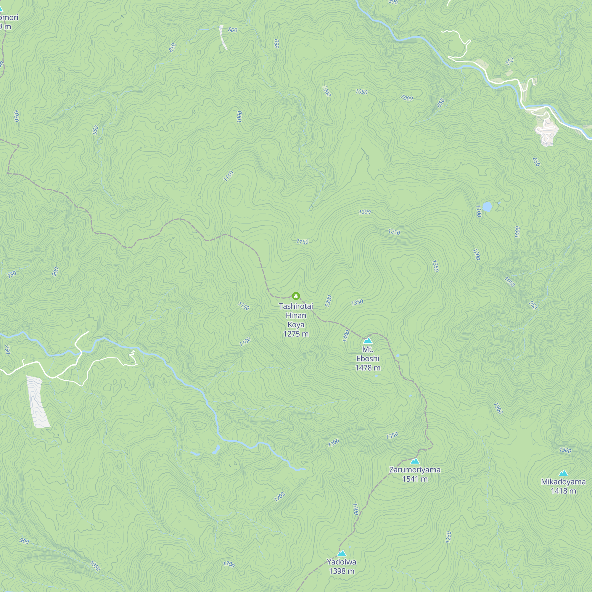 Tashirotai Hinan Koya map