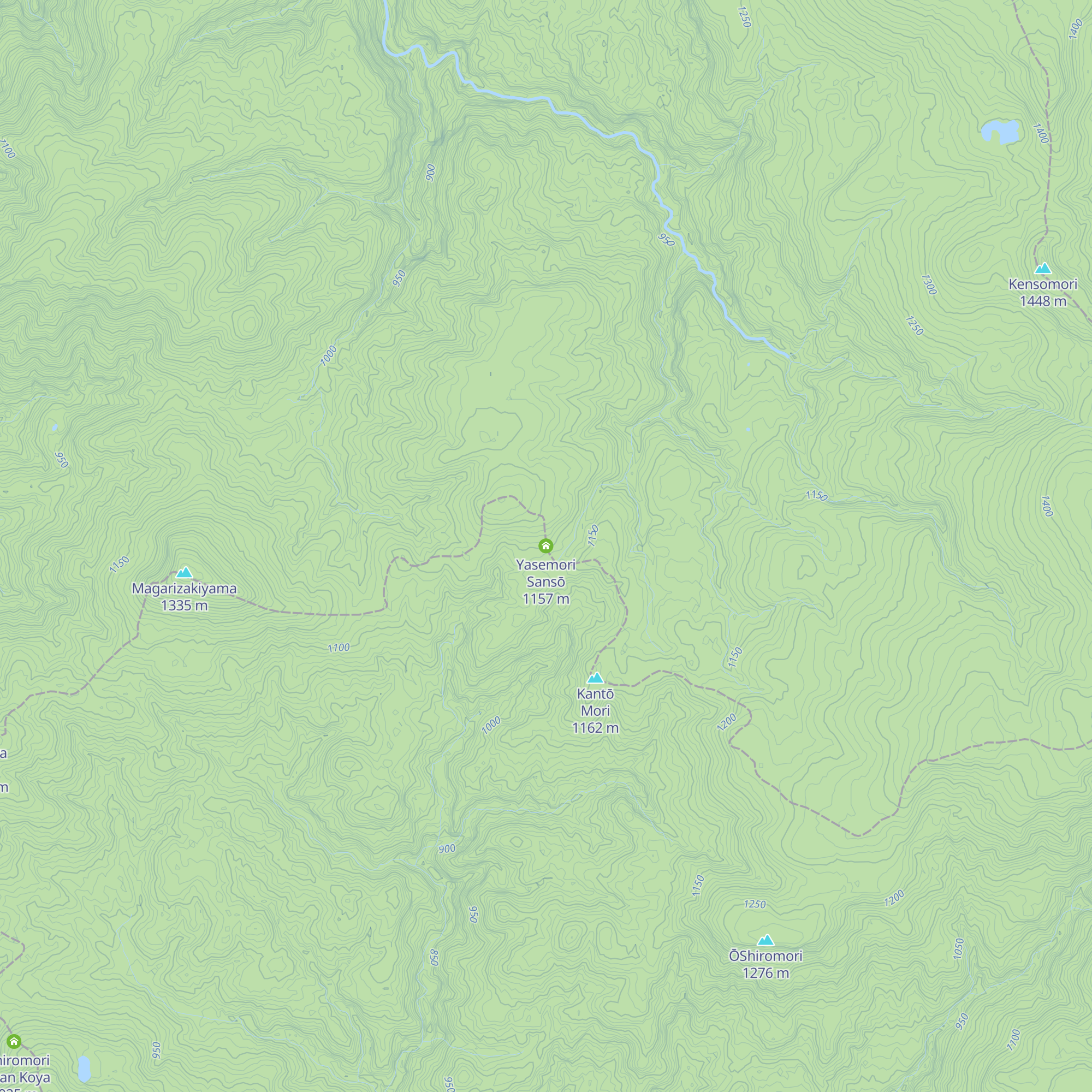 Yasemori Sansō map