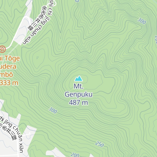 Map of Mt. Genpuku