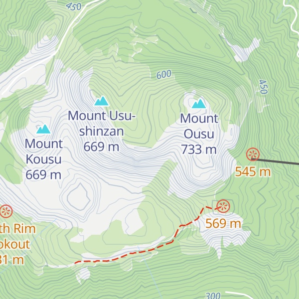 Map of Mount Ogari