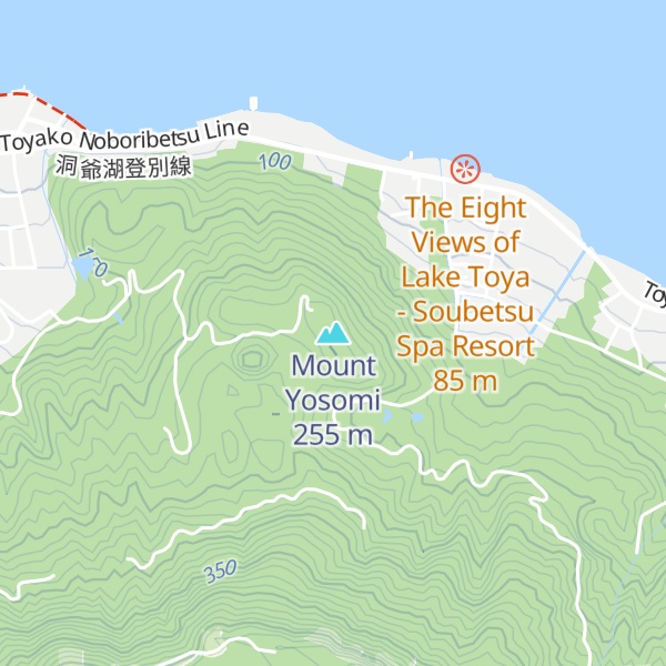 Map of Mount Yosomi