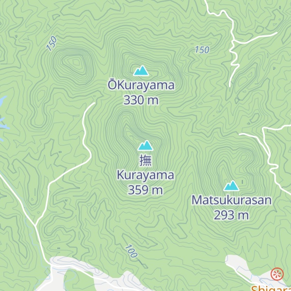 Map of 撫 Kurayama