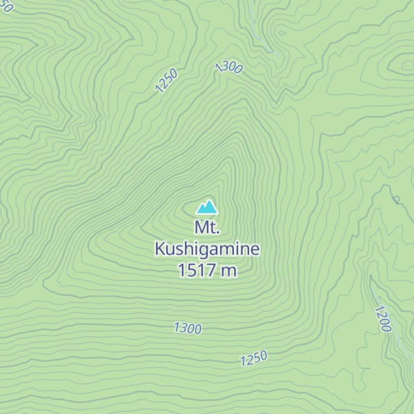 Map of Mt. Kushigamine