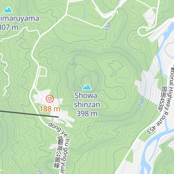 Map of Showa-shinzan