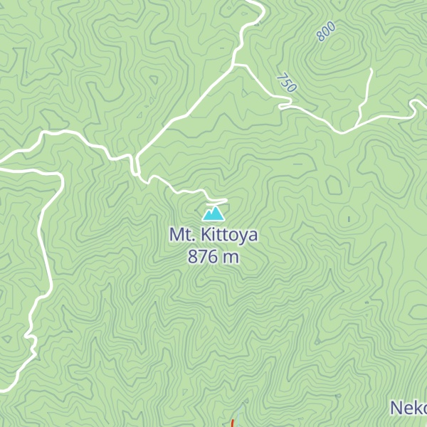Map of Mt. Kittoya