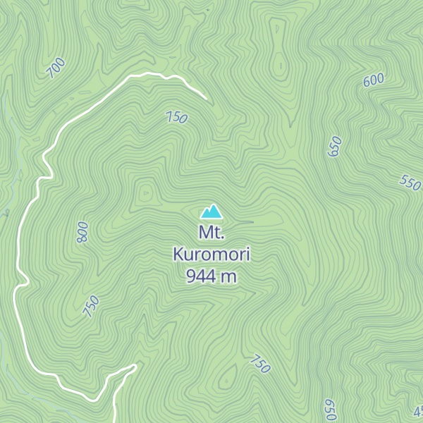 Map of Mt. Kuromori