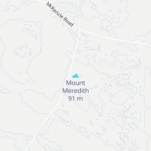 Map of Mount Meredith