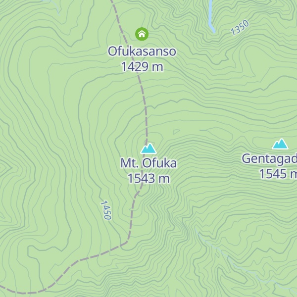 Map of Mt. Ofuka