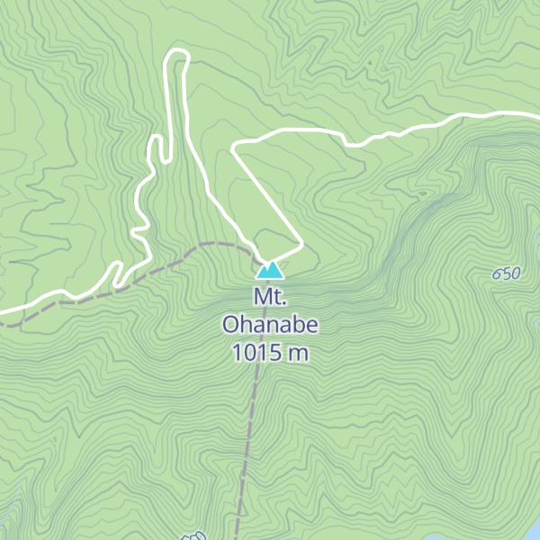 Map of Mt. Ohanabe