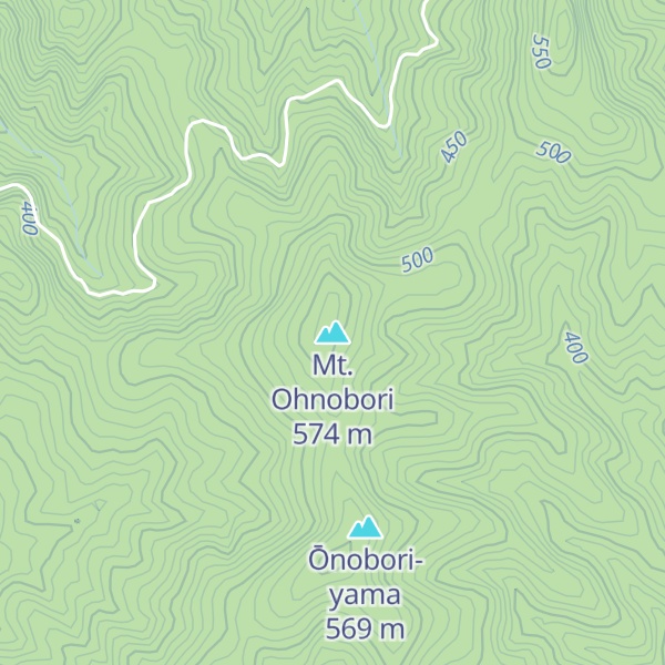 Map of Mt. Ohnobori