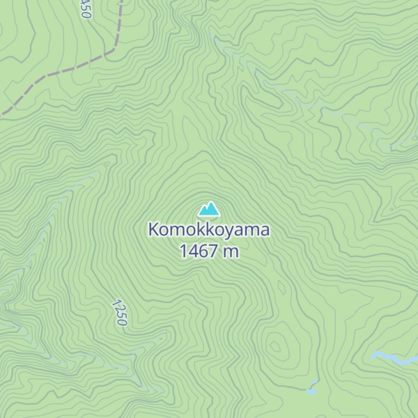 Map of Komokkoyama