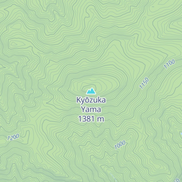 Map of Kyōzuka Yama