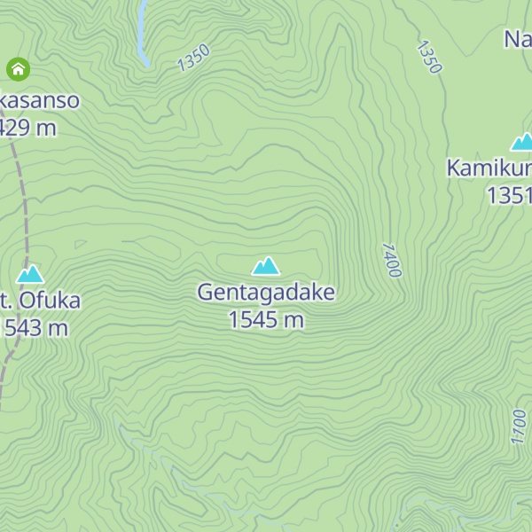 Map of Gentagadake