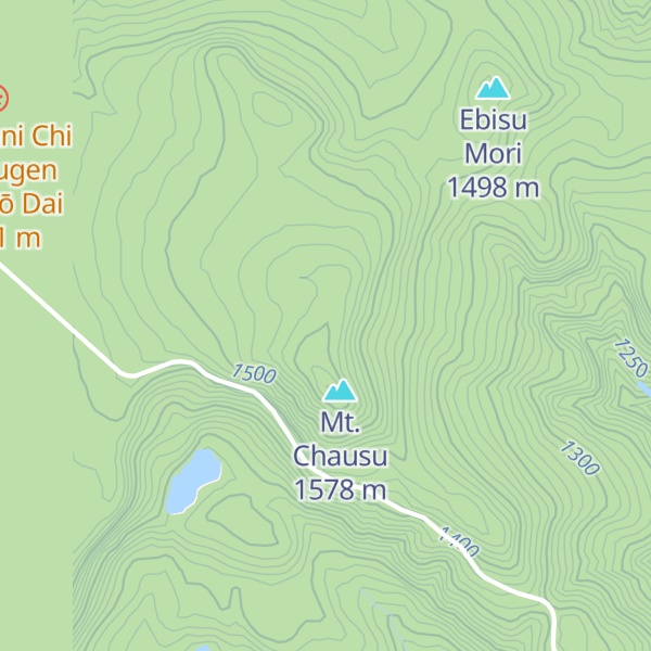 Map of Chaususansō