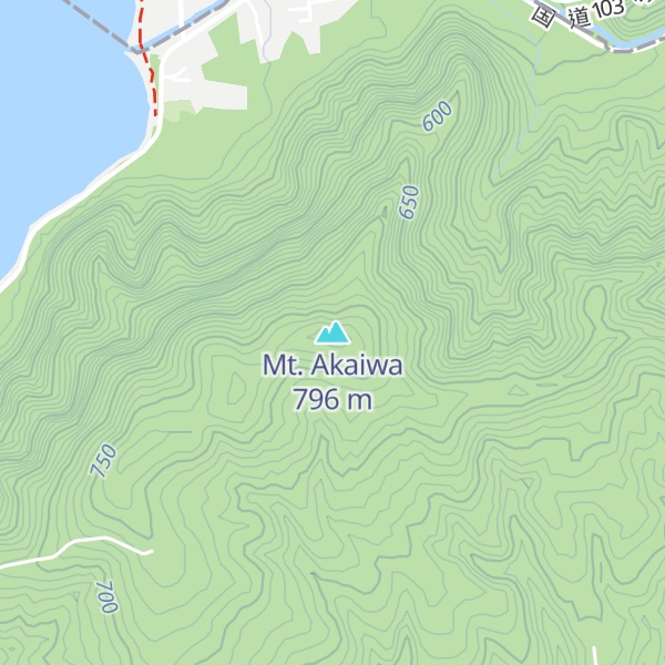 Map of Mt. Akaiwa