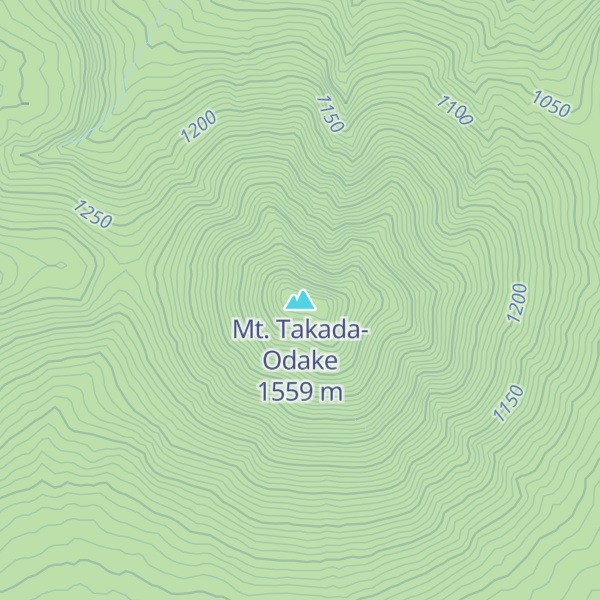 Map of Mt. Takada-Odake