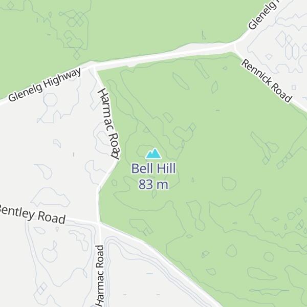 Map of Bell Hill