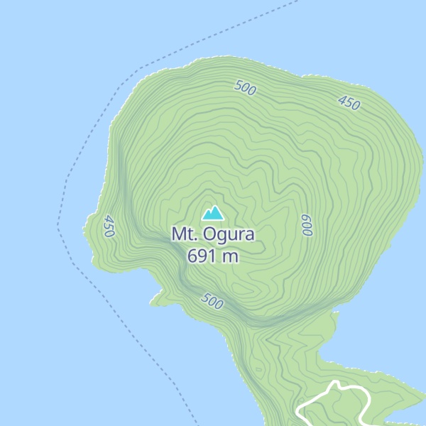Map of Mt. Ogura
