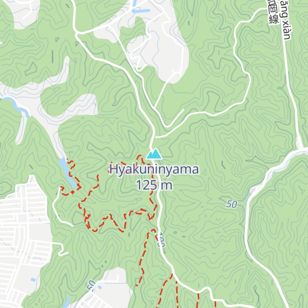Map of Hyakuninyama