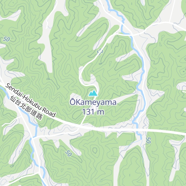 Map of ŌKameyama