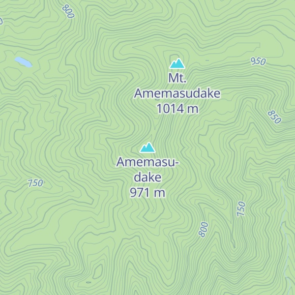 Map of Amemasu-dake