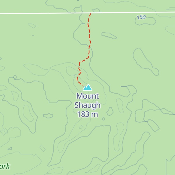 Map of Mount Shaugh