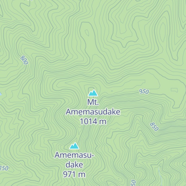 Map of Mt. Amemasudake