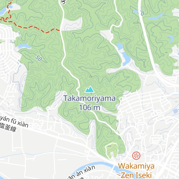 Map of Takamoriyama