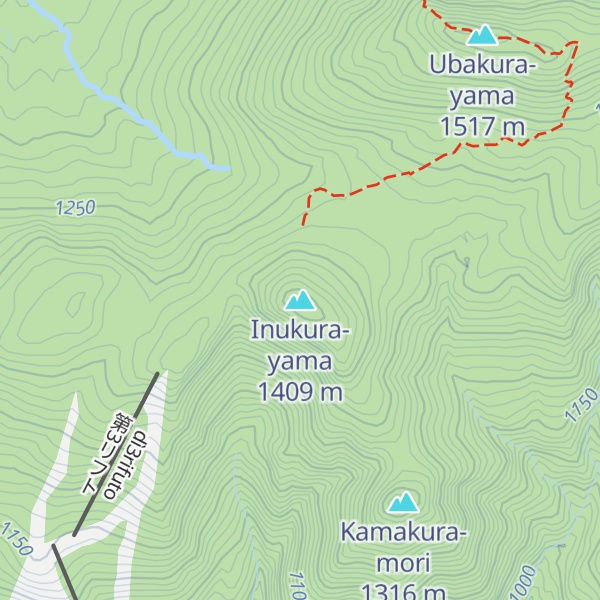 Map of Inukura-yama