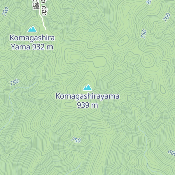 Map of Komagashirayama