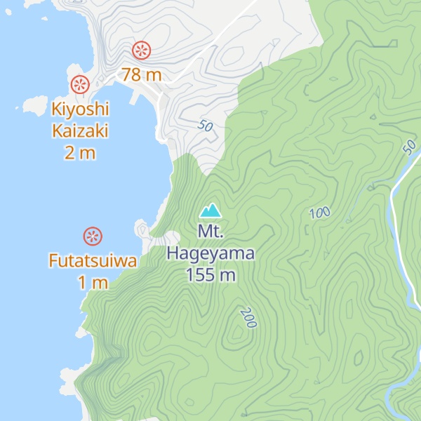 Map of Mt. Hageyama