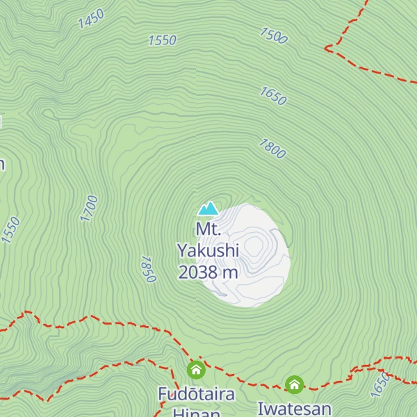 Map of Mt. Yakushi