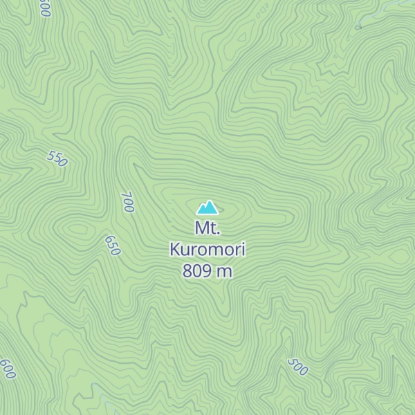 Map of Mt. Kuromori