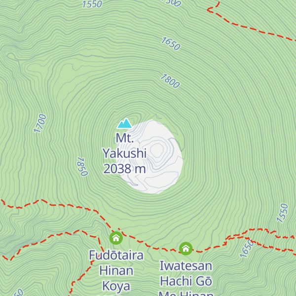 Map of Mt. Myoko
