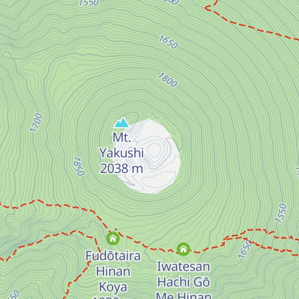 Map of Mt. Iwate