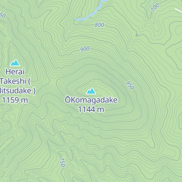 Map of ŌKomagadake