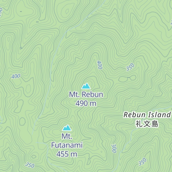 Map of Mt. Rebun