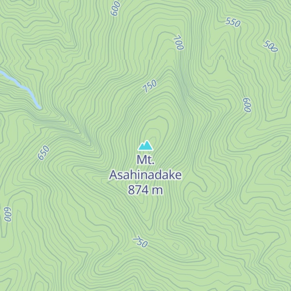 Map of Mt. Asahinadake